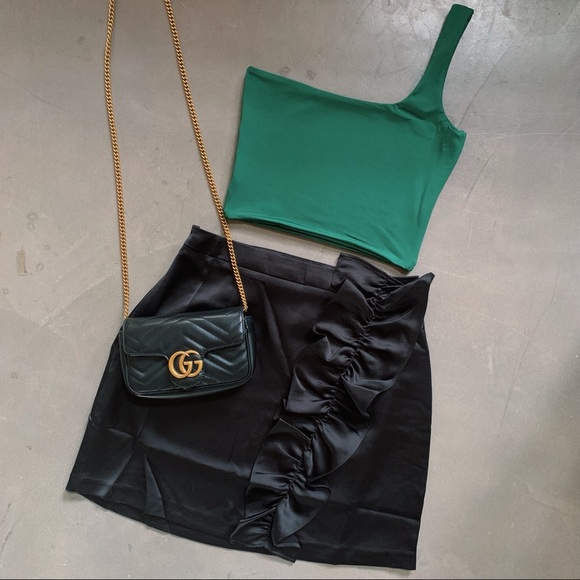 LAST TWO! mariposa | emerald one shoulder top - Picture 5 of 6